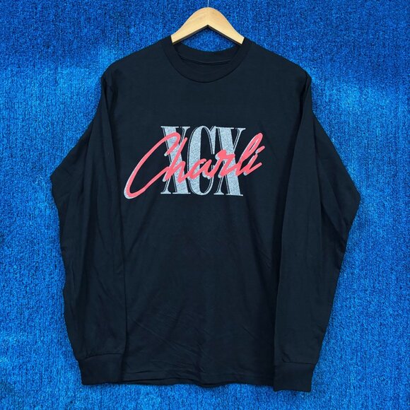 CharliXCX Glitter Spell Out Crash Summer Tour Long Sleeve M - Picture 1 of 4